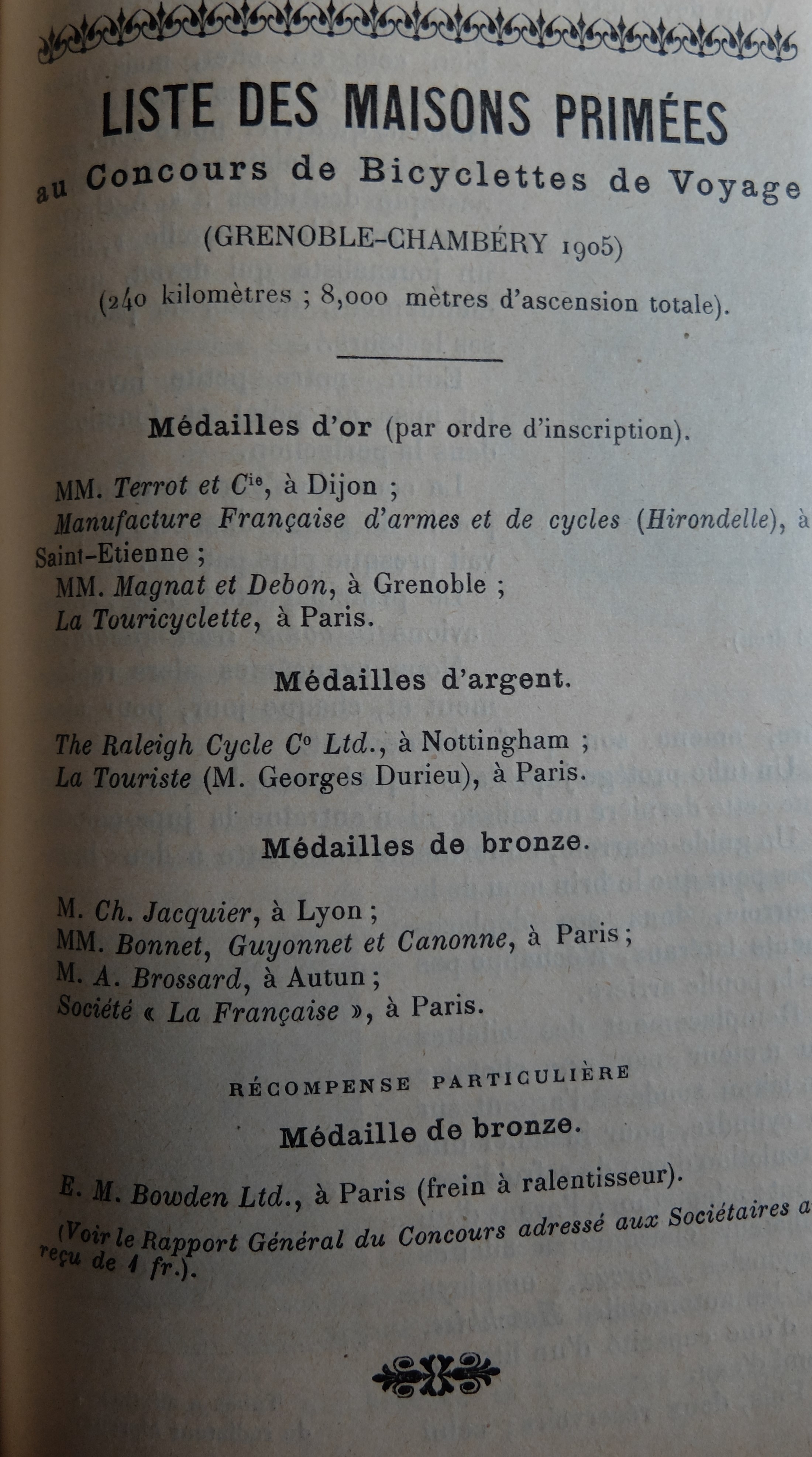 Liste des maisons primées (1905)
