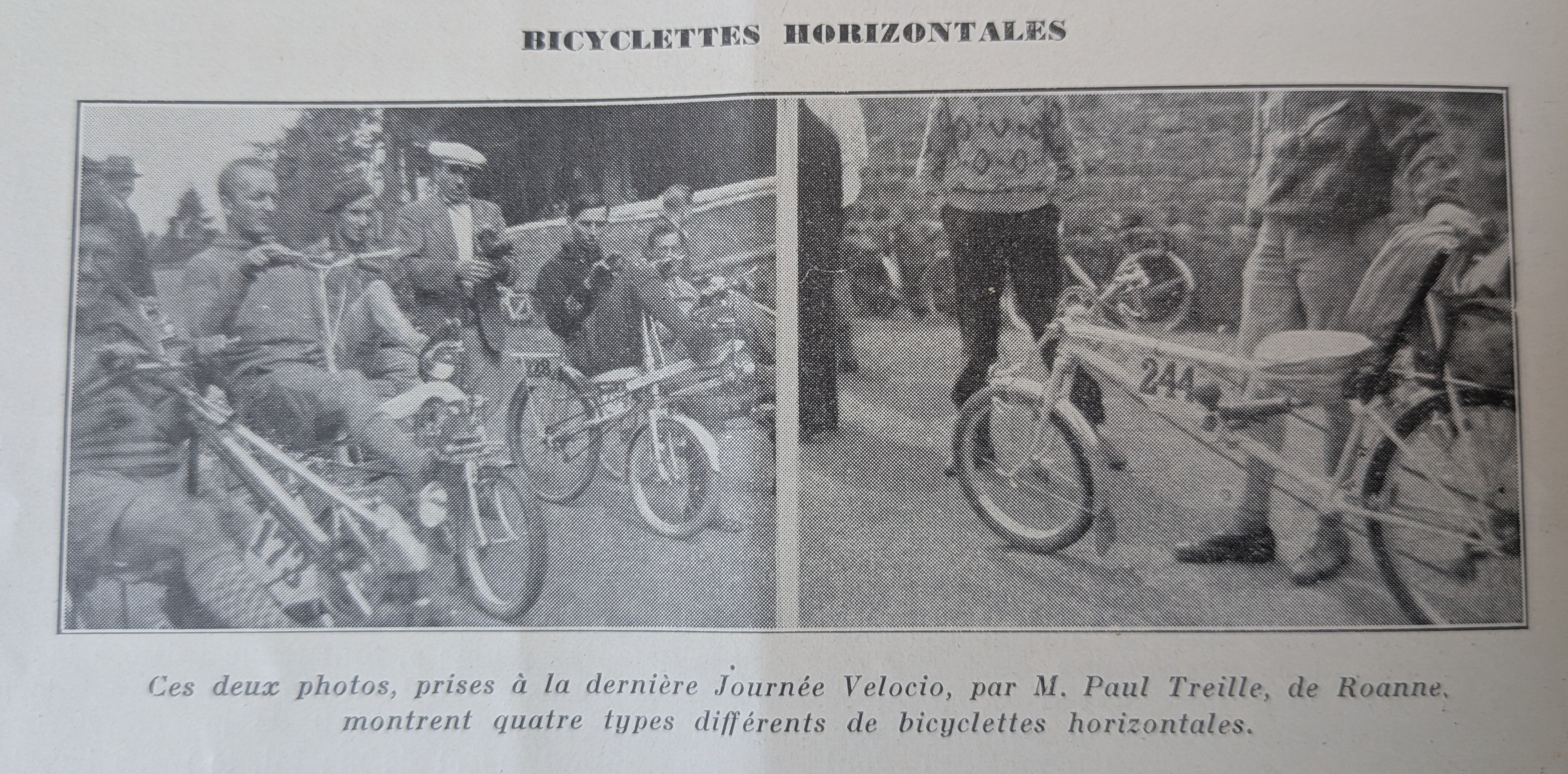 De la machine à pédalage horizontal (V.V.)
